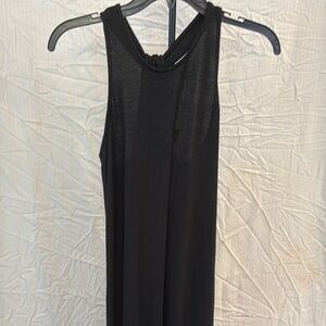 GAP black racer back knit maxi dress